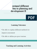Understand Different Approaches To Planning and Development