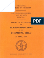 Standardisation On Chemical