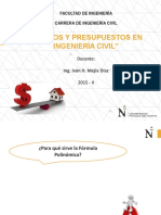 COSTOS Y PPTOS - FORMULA POLINÓMICA-ax