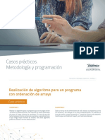 Algoritmo Ordenación Arrays PDF