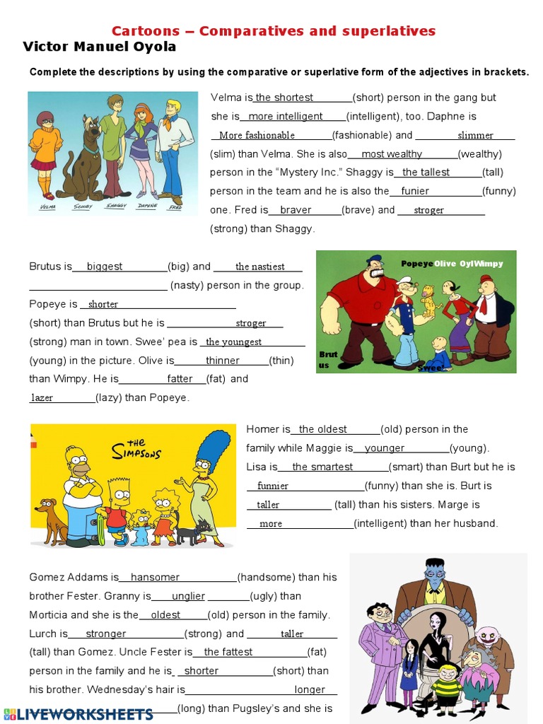 Comparatives and Superlatives | PDF | Animated Characters