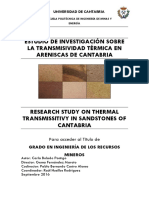 Investigación Sobre La Transmisividad Térmica PDF