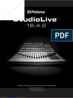 Studiolive: 16 Channel Digital Recording and Performance Mixer