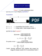 2 Gerakan Satu Dimensi (Kinematika Partikel)