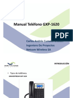 Manual Telefono gxp-1620
