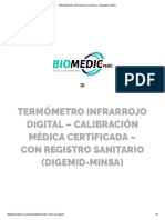 Termómetro Infrarrojo Digital - Biomedic Perú