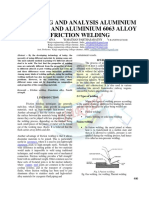 Welding Aluminium Alloys 6061 and 6063 Using Friction Welding