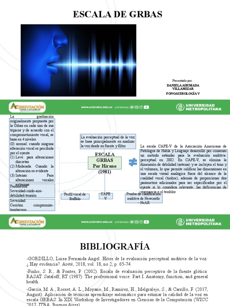 Escala GRBAS para Evaluación Vocal | PDF | Cognición | Ciencia cognitiva