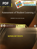 Assessment of Student Learning 1: Jereme F. Falcatan, M.A.Ed