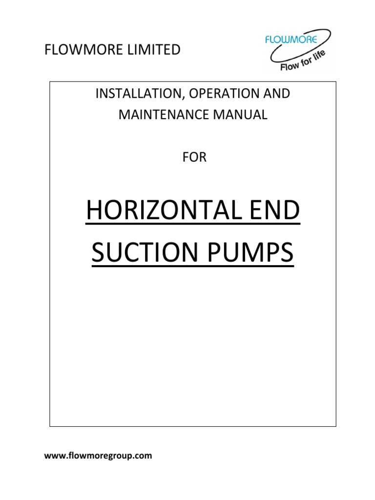 Horizontal End Suction Pumps: Flowmore Limited | PDF | Pump | Valve