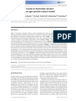 Understanding Trends in Australian Alcohol Consumption - An Age-Period-Cohort Model