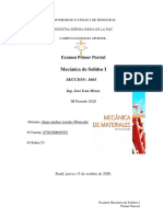 Examen Primer Parcial - Mecanica de Solidos I - IIIP - 2020 DIEGO ANDRES ROSALES 0704200000392