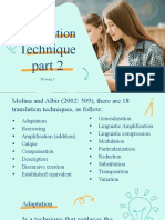 Translation Techniques