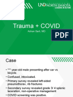 Trauma + COVID: Adrian Sarli, MD