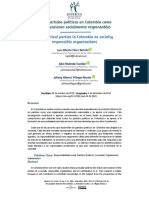 Los Partidos Políticos Como Organizaciones Sociales Responsables