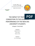 The Impact of Traffic Congestion To The Academic Performance of The New Era University Students
