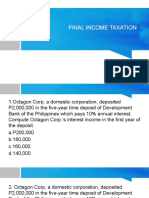 FINAL INCOME TAXATION QUESTIONS