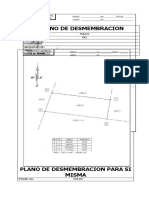 Plano de Desmembracion