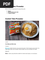Teks Prosedur Mie Instan | PDF