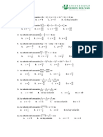 Ecuaciones lineales y problemas de álgebra