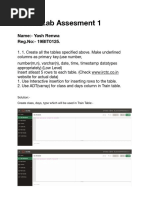 DBMS Lab Assesment 1: Name:-Yash Renwa Reg - No: - 19BIT0125