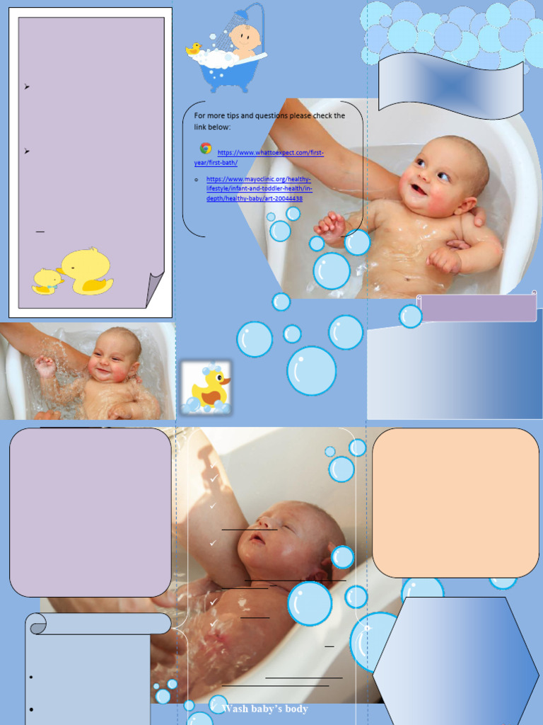 Baby Bathing Pamphlet PDF Bathing