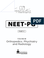Orthopedics, Psychiatry and Radiology Volume II
