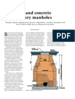 Concrete Construction Article PDF - Brick and Concrete Masonry Manholes PDF
