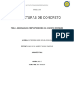 Tema 1. - Generalidades y Especificaciones Del Concreto Reforzado