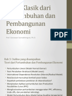 Bab 3 Teori Klasik Dari Pertumbuhan Dan Pembangunan Ekonomi