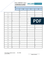 ISM ISPS MLC I TRAINING - Test - Answer - Sheet