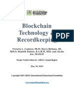 Blockchain Technology & Recordkeeping PDF
