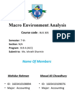 Macro Environment Analysis( Presentation)