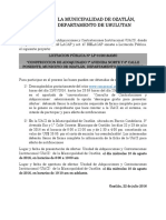 Anuncio de Convocatoria PDF