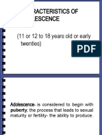 Characteristics of Adolescence08