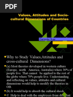 2.valus, Attitudes and Cultural Dimensions