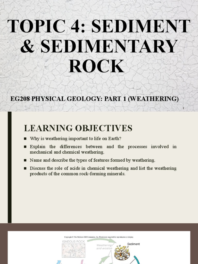Understanding Sediment and Weathering Processes | PDF | Weathering ...