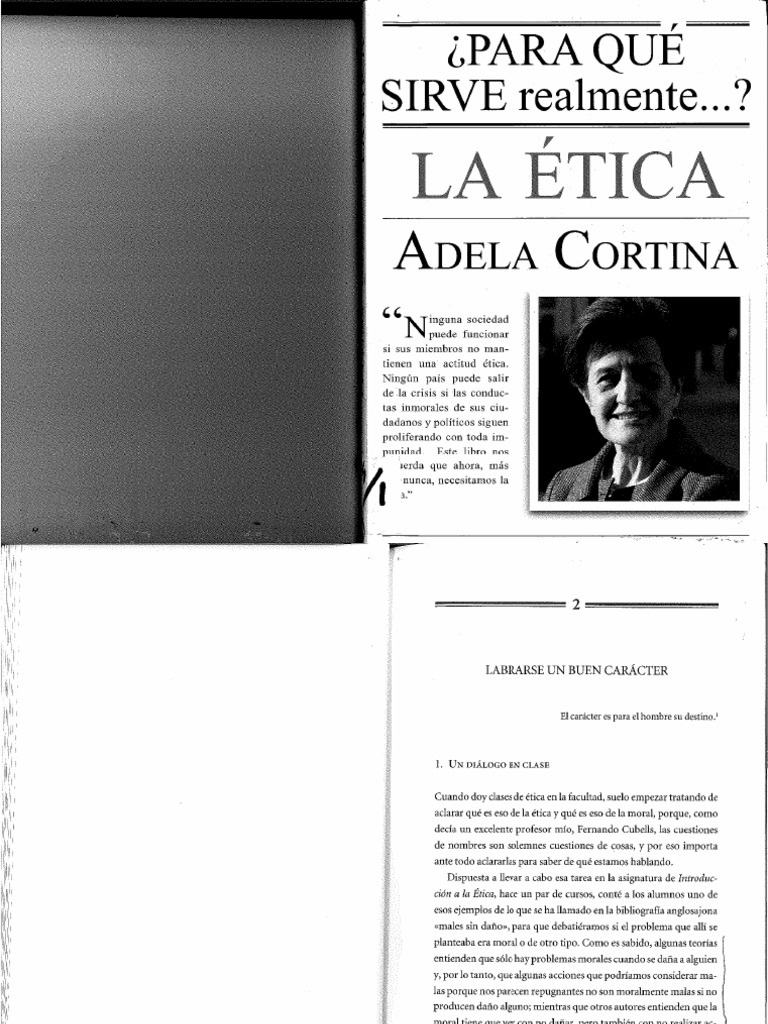 Para Qué Sirve Realmente La Ética Adela Cortina Cap2 PDF