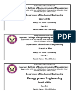 Course File: Jaywant College of Engineering and Management