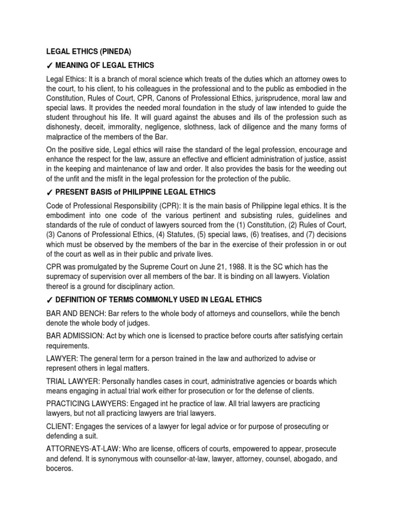 Legal Ethics Canon 114 CPR PDF PDF Lawyer Practice Of Law