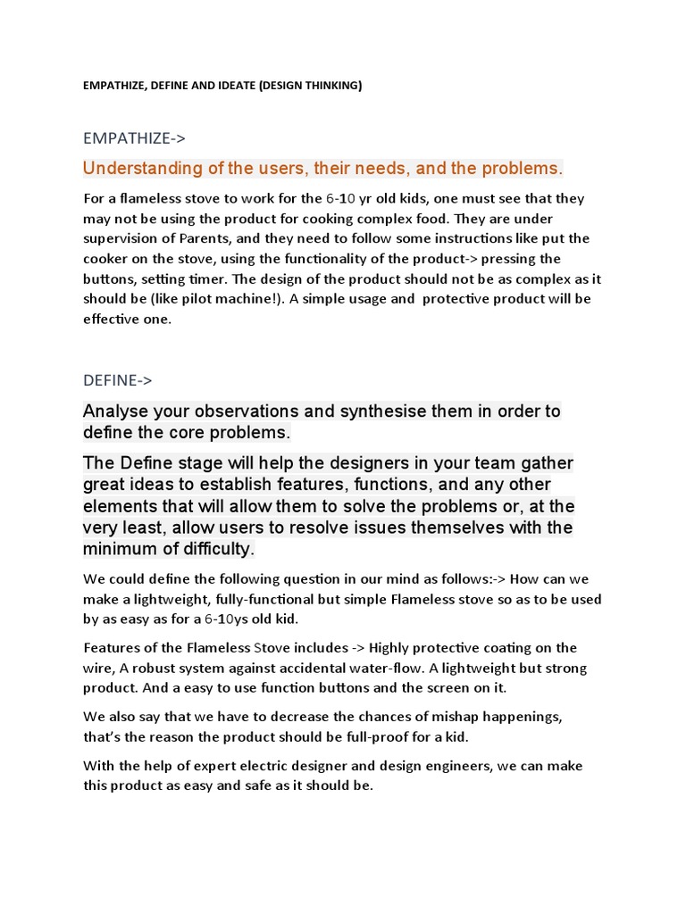 Design Thinking Assignment 1 Session 2 | PDF | Design Thinking ...