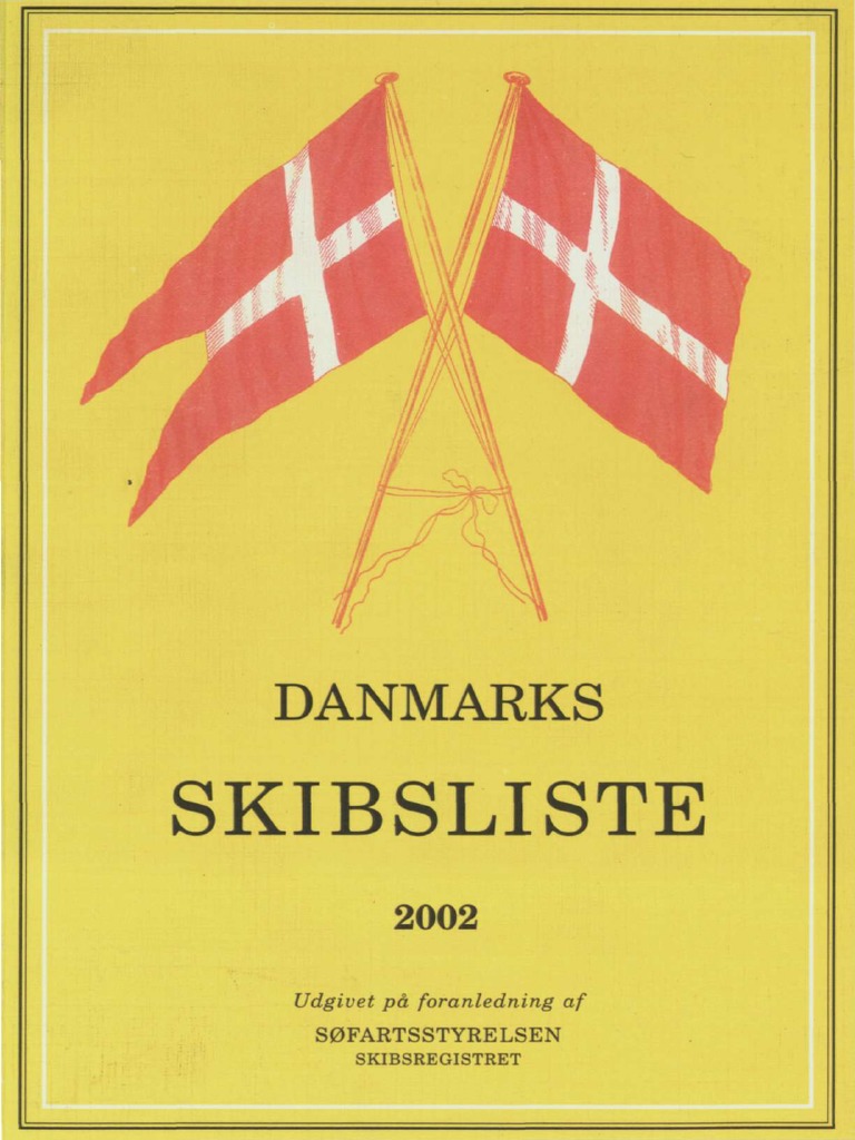 Tålmodighed kassette abort Skibsliste: Danmarks | PDF