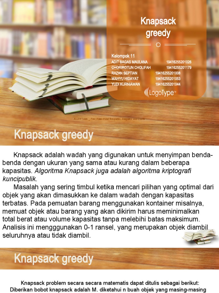 Algoritma Greedy pada Knapsack Problem | PDF