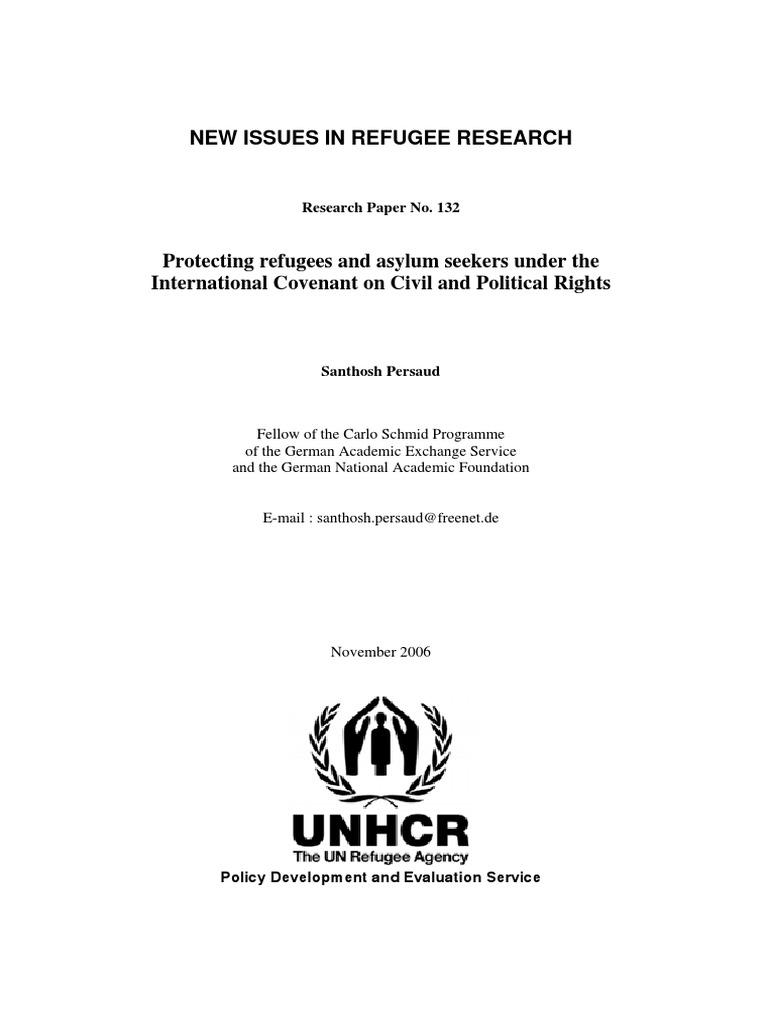 Protecting Refugees and Asylum Seekers Under The International Covenant ...