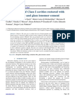 Microleakage of Class I Cavities Restored With Hydroxyapatite and Glass Ionomer Cement