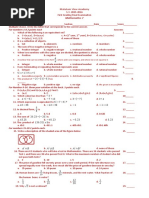 Math 7 Quarter 1 - Summative Test | PDF | Numbers | Prime Number