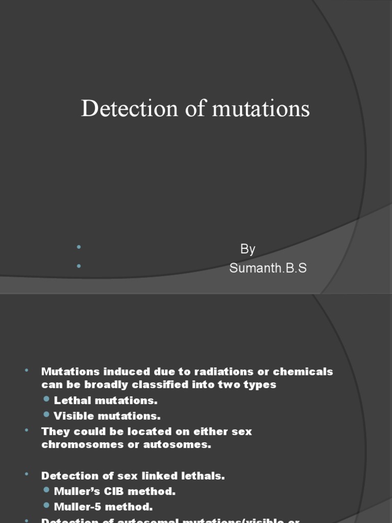 CLB Method for Mutation Detection in Drosophila | PDF