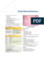 Enterobacteriaceae: Table 1