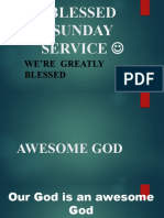 Blessed Sunday Service : We'Re Greatly Blessed