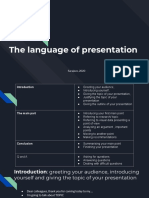 The Language of Presentation